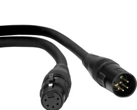 DMX Kabel 5-pin 5pin licht kabel dmx artnet streaming acn verhuur aalst oost vlaanderen party feest verlichting kabels beurs